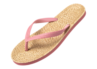 A summer slipper  isolated on transparent background