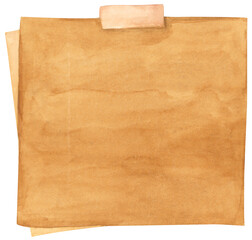 Pastel Notepad and Sticky Notes. Memo Pad for Planner, Office or Back to School. Watercolor Note Paper Illustration.