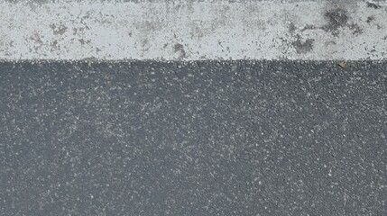 Fototapeta premium Generative AI, Weathered Asphalt with Faded White Lane Marks