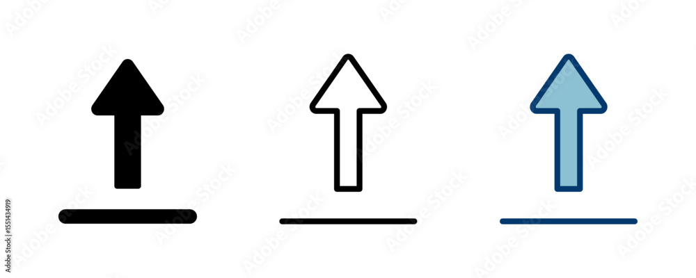 Poster upload icon vector isolated on white background. upload sign icon. upload button. load symbol.