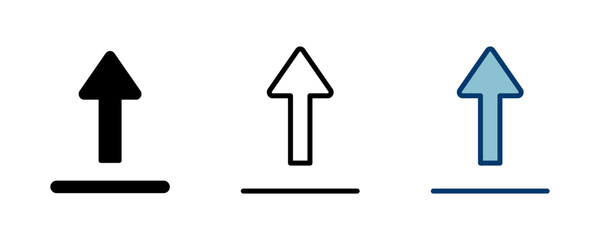 Upload icon vector isolated on white background. Upload sign icon. Upload button. Load symbol.