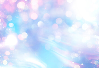 キラキラと輝く青色の背景