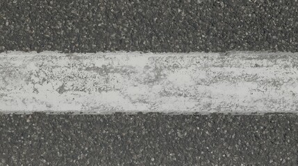 Fototapeta premium Generative AI, Weathered Asphalt with Faded White Lane Marks
