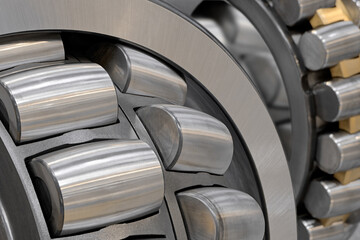 Disassembled roller bearing