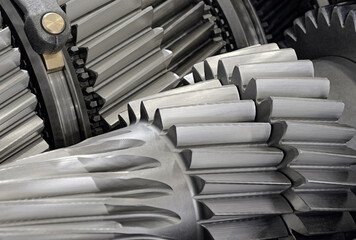 Group of gears inside the gearbox