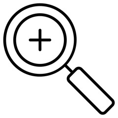 zoom in button icon vector