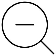 zoom out button icon vector