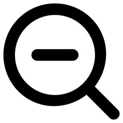 zoom out button icon vector