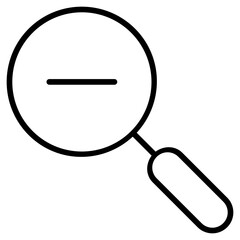 zoom out button icon vector