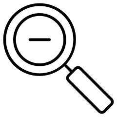 zoom out button icon vector