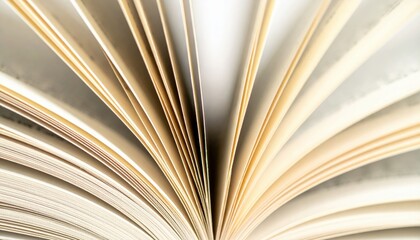 Open Book Pages Close Up View