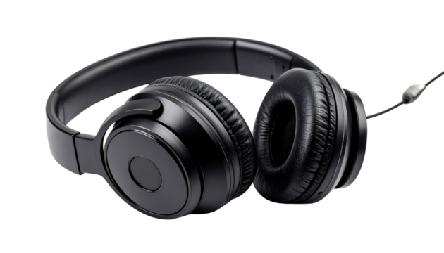 headphones isolated on transparent background