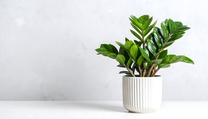 Indoor plants in sunlight white background high resolution photo