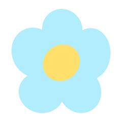 Baby blue flower 