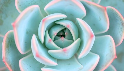 Spiral succulent growth pattern top view high resolution photo