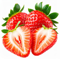 Close-Up of Fresh Ripe Strawberries