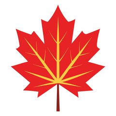 Fototapeta premium Vibrant Maple Leaf Graphics