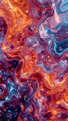 3D abstract vibrant color. digital image of a mobile wallpaper. suitable for widespread commercial use