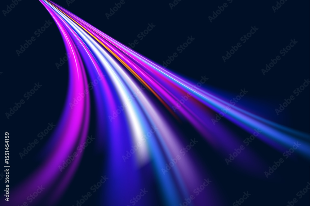 Poster abstract light flow of motion dynamics in bright colorful colors. for visual effects on the topic of