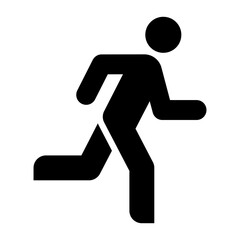 Running icon. Jogging sign. Sport activity symbol.