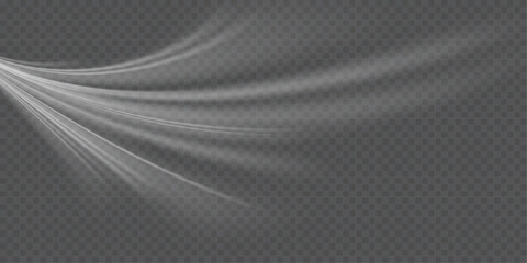 Stream of fresh wind png. Imitation of the exit of cold air from the air conditioner. Cold winter wind texture. Holiday vector blizzard. Christmas effect of a cold blizzard. Vector PNG.