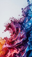 3D abstract vibrant color. digital image of a mobile wallpaper. suitable for widespread commercial use