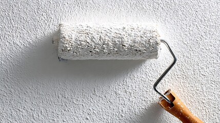 Obraz premium Painting Walls A Guide to Smooth, Professional-Looking Results with Paint Rollers