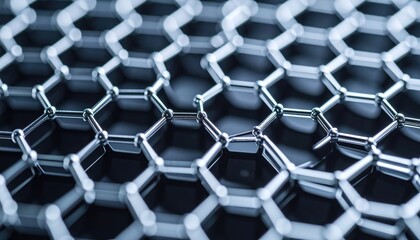 Hexagonal Carbon Structure Close Up