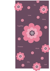 Purple Unique Artistic Smartphone Back Cover Design