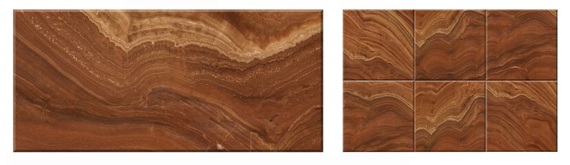 Natural Stone Texture with Swirling Brown and Gold Patterns	