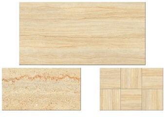 Elegant Natural Stone Effect Ceramic Tiles for Modern Interior Design	