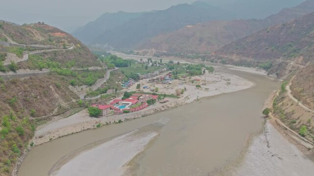 Footage showcases a flowing river, hillside resorts, and lush mountain views along the Banepa&ndash;Bardibas route, reflecting the natural beauty and growing tourism potential of central Nepal.