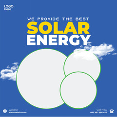 Sustainable and Renewable Energy Social Media Graphic Template