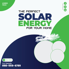 Eco-Friendly Solar Power Social Media Banner Template