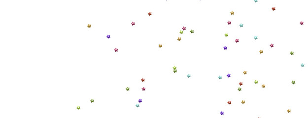 Radiant Showers: Immerse Yourself in a Spellbinding 3D Colorful Stars Downpour