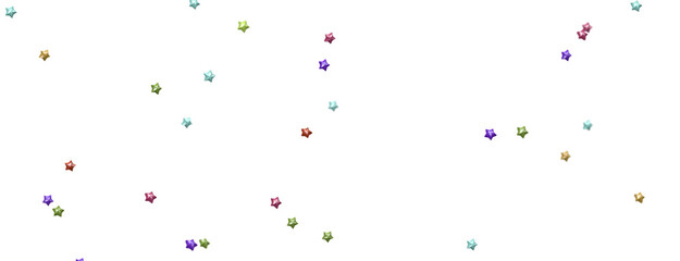 Starstruck Spectacle: 3D Illustration Transports You to a Colorful Stars Shower