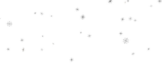 Festive Snowstorm: Magnificent 3D Illustration Showcasing Falling Christmas Snowflakes