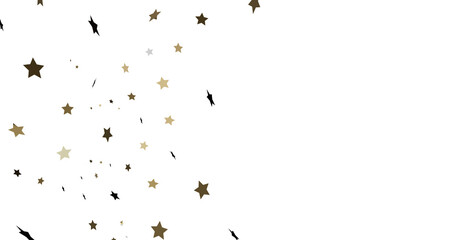 Gold and Black Star Confetti