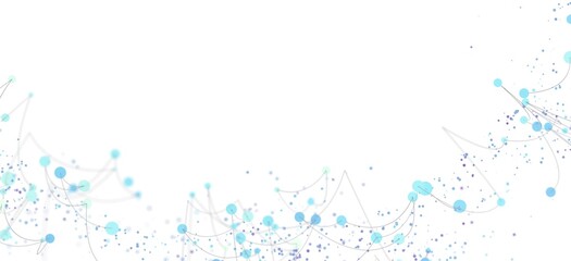 Naklejka premium Abstract background with connected dots and lines. Perfect for technology, network, or connection concepts.