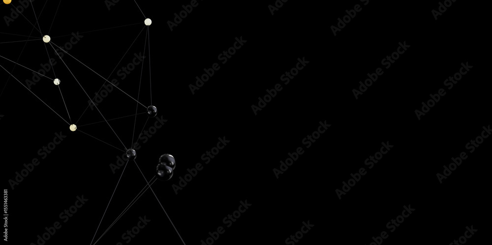 Poster modern abstract image of network connections. perfect for tech, business, and innovation concepts.