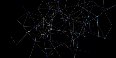 Abstract background image showing a network of interconnected nodes and lines. Perfect for tech, data, and connectivity concepts.