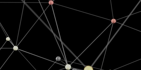 Modern abstract background with connecting dots and lines. Ideal for technology, network, and...