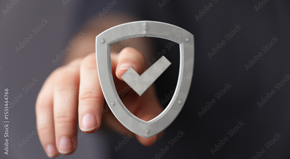 Poster Secure your data with our robust protection.  Approved and verified.