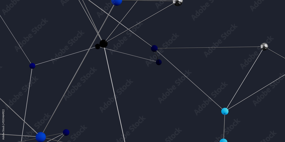 Poster modern network connection graphic. ideal for technology, business, and communication concepts.