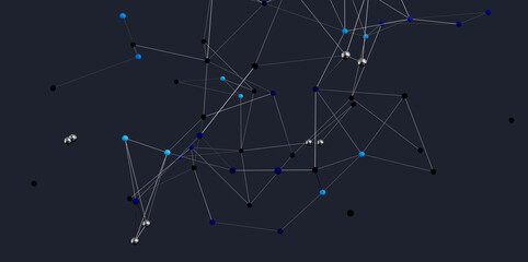 Modern abstract background. Network connection, technology, digital data, communication concept.