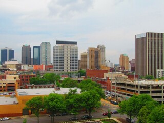 view of downtown Birmingham Alabama USA 