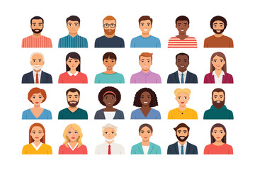 Diverse group of avatars