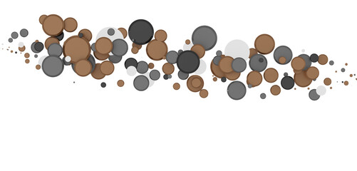  Colorful confetti on white background