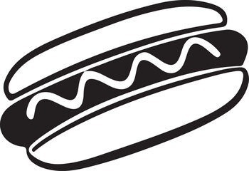 Silhouette Hot Dog Fast Food