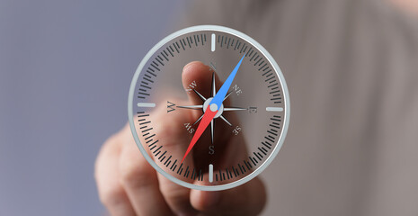 Navigate your goals with this symbolic compass image. Perfect for business, travel, and more.